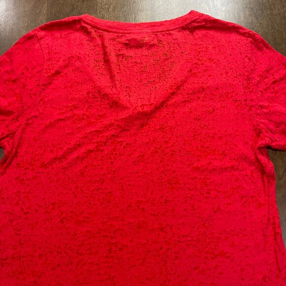 Pro Edge UGA Tee Women's Size Large University of Georgia Bulldogs Red V-Neck - Picture 8 of 10